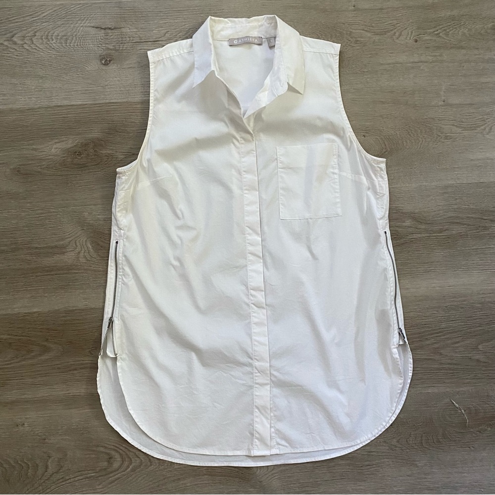 Athleta Hayes Side Zip Shell Top